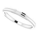 Stepped-Edge Comfort-Fit Half Round Band