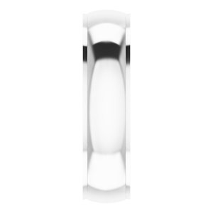 Stepped-Edge Comfort-Fit Half Round Band