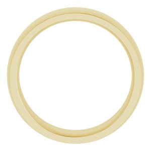 Stepped-Edge Comfort-Fit Half Round Band