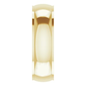 Stepped-Edge Comfort-Fit Half Round Band