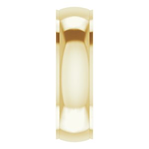 Stepped-Edge Comfort-Fit Half Round Band