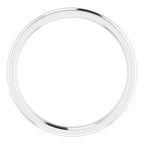 Stepped-Edge Comfort-Fit Half Round Band