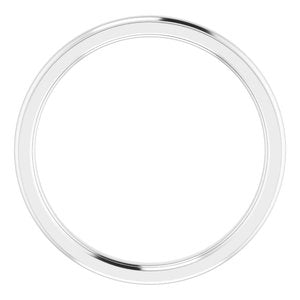 Stepped-Edge Comfort-Fit Half Round Band