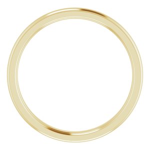 Stepped-Edge Comfort-Fit Half Round Band