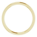 Stepped-Edge Comfort-Fit Half Round Band