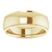 Stepped-Edge Comfort-Fit Half Round Band