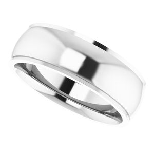 Stepped-Edge Comfort-Fit Half Round Band