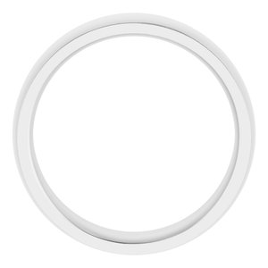 Stepped-Edge Comfort-Fit Half Round Band