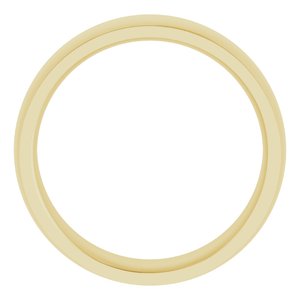 Stepped-Edge Comfort-Fit Half Round Band