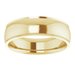 Stepped-Edge Comfort-Fit Half Round Band