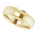Stepped-Edge Comfort-Fit Half Round Band