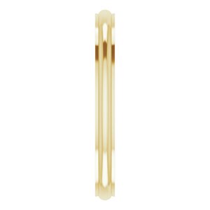 Stepped-Edge Comfort-Fit Half Round Band
