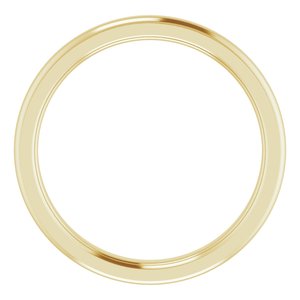 Stepped-Edge Comfort-Fit Half Round Band