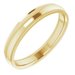 Stepped-Edge Comfort-Fit Half Round Band