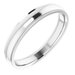 Stepped-Edge Comfort-Fit Half Round Band