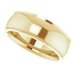 Stepped-Edge Comfort-Fit Half Round Band