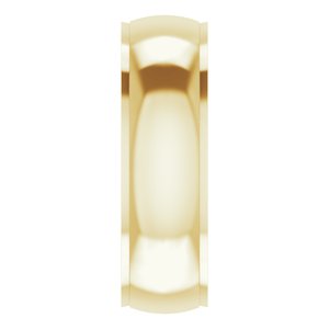 Stepped-Edge Comfort-Fit Half Round Band
