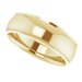 Stepped-Edge Comfort-Fit Half Round Band