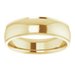 Stepped-Edge Comfort-Fit Half Round Band