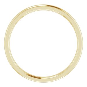 Stepped-Edge Comfort-Fit Half Round Band
