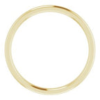 Stepped-Edge Comfort-Fit Half Round Band
