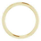 Stepped-Edge Comfort-Fit Half Round Band