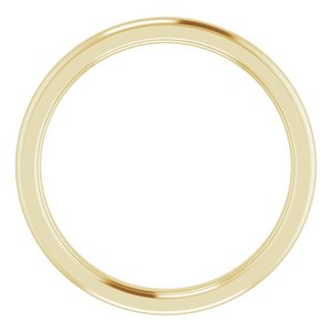 Stepped-Edge Comfort-Fit Half Round Band