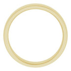 Stepped-Edge Comfort-Fit Half Round Band