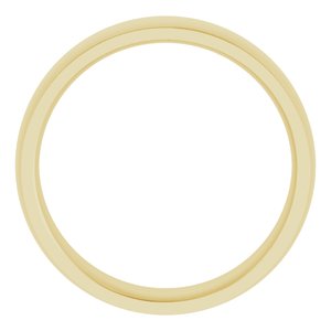 Stepped-Edge Comfort-Fit Half Round Band