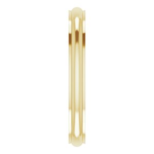 Stepped-Edge Comfort-Fit Half Round Band