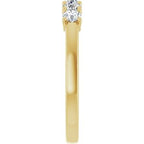 Sculptural Five-Stone Anniversary Band