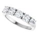 Sculptural Five-Stone Anniversary Band