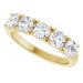 Sculptural Five-Stone Anniversary Band