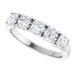 Sculptural Five-Stone Anniversary Band