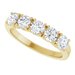 Sculptural Five-Stone Anniversary Band