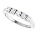 Sculptural Five-Stone Anniversary Band
