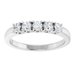 Sculptural Five-Stone Anniversary Band