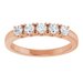 Sculptural Five-Stone Anniversary Band