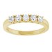 Sculptural Five-Stone Anniversary Band