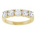 Sculptural Five-Stone Anniversary Band
