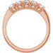 Sculptural Five-Stone Anniversary Band