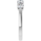 Sculptural Five-Stone Anniversary Band
