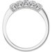 Sculptural Five-Stone Anniversary Band