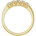Sculptural Five-Stone Anniversary Band