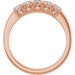 Sculptural Five-Stone Anniversary Band
