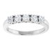 Sculptural Five-Stone Anniversary Band