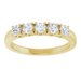 Sculptural Five-Stone Anniversary Band
