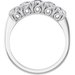 Sculptural Five-Stone Anniversary Band