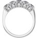 Sculptural Five-Stone Anniversary Band
