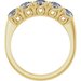 Sculptural Five-Stone Anniversary Band